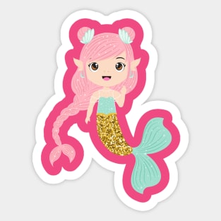 Mermaid Princess Sticker